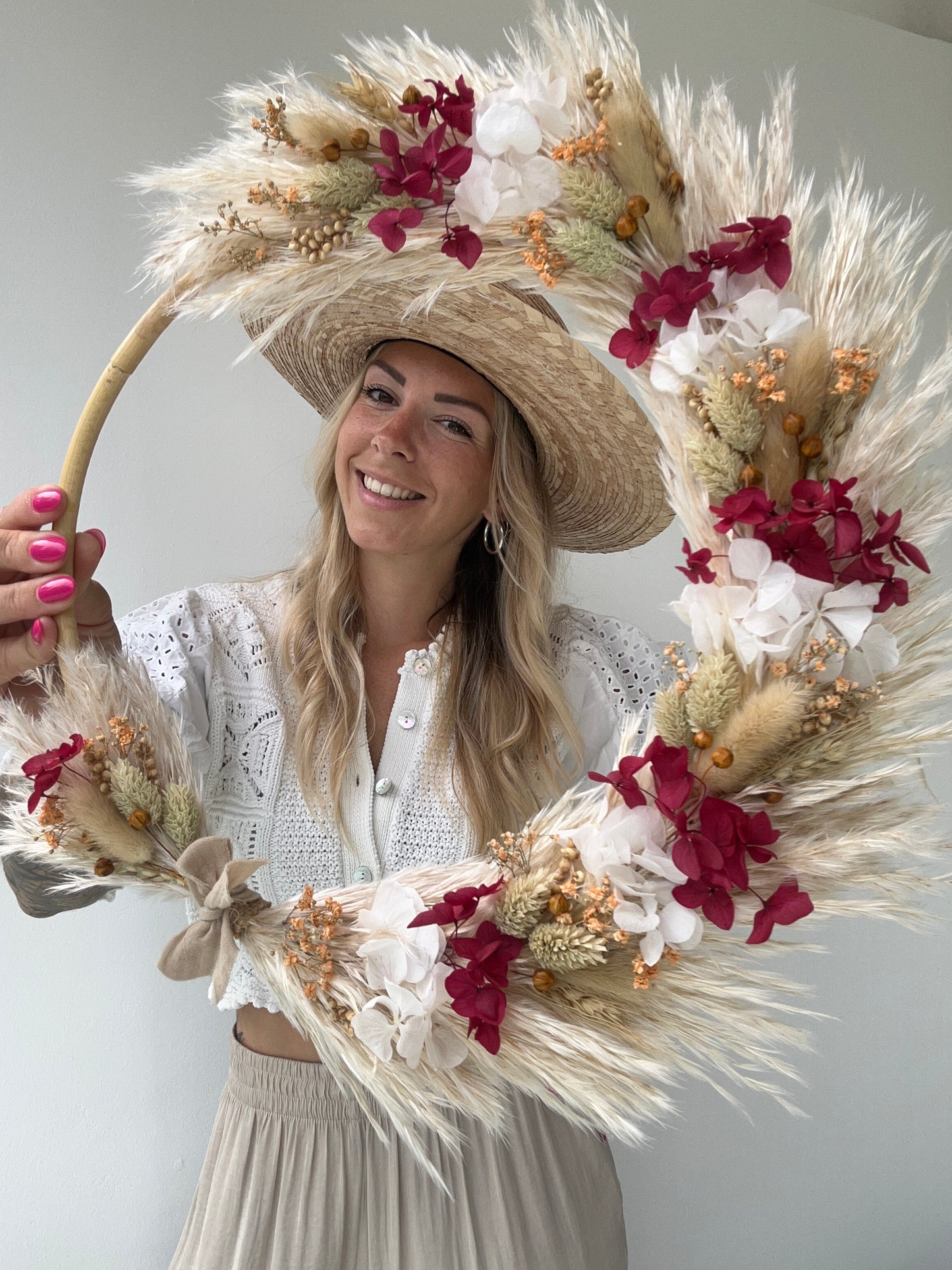 Couronne Lady fleurs séchées