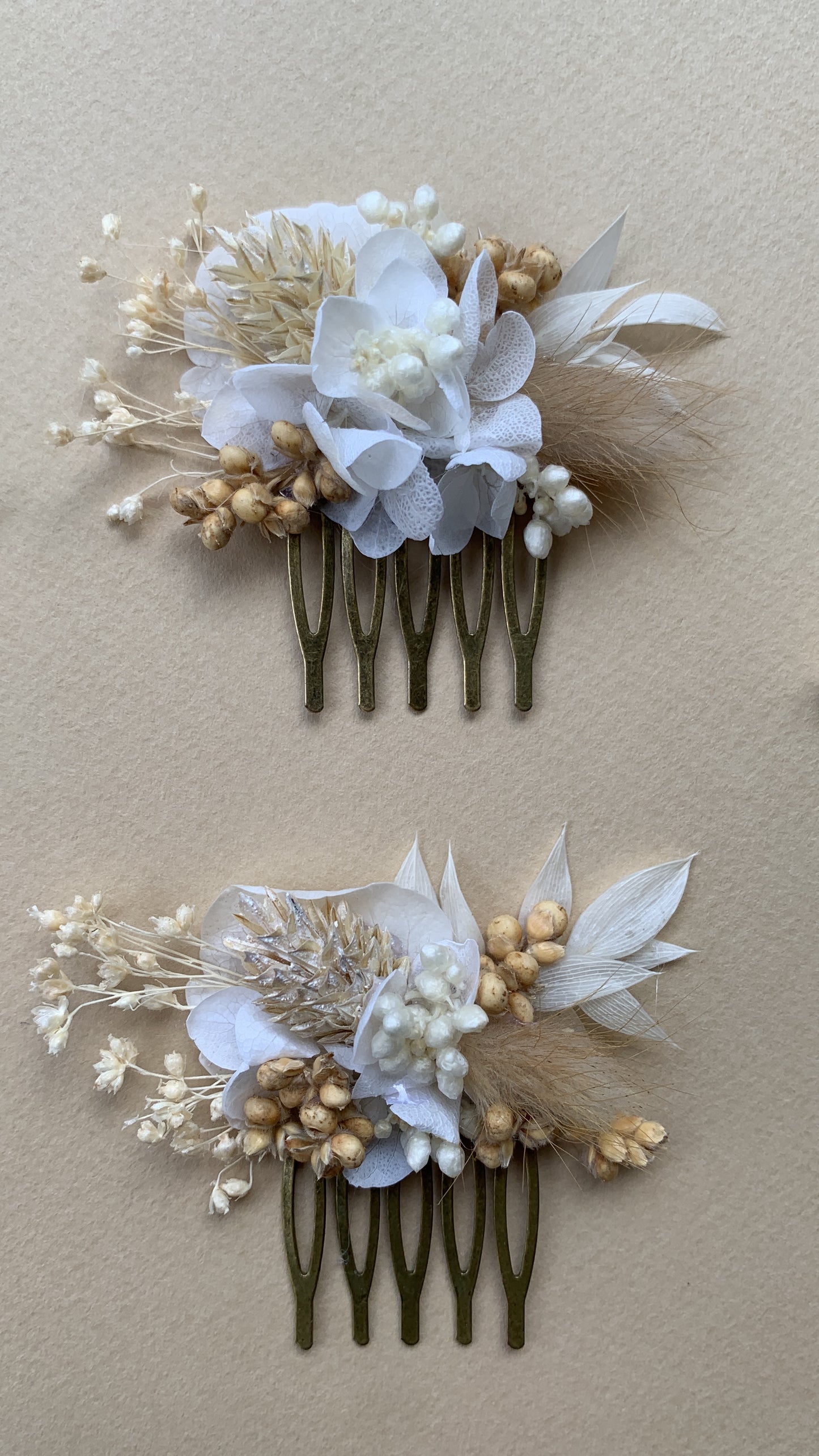 Peigne fleuri naturel /S