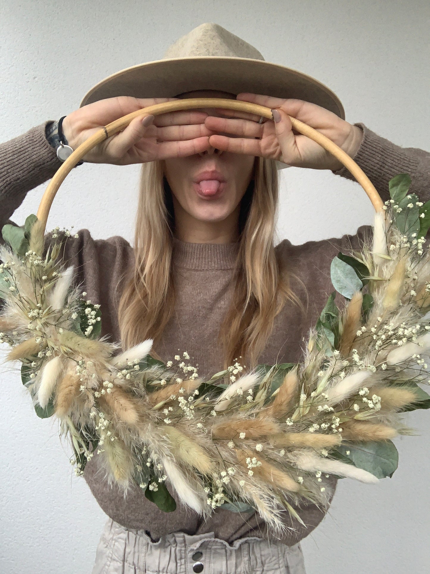 Couronne Nature fleurs séchées