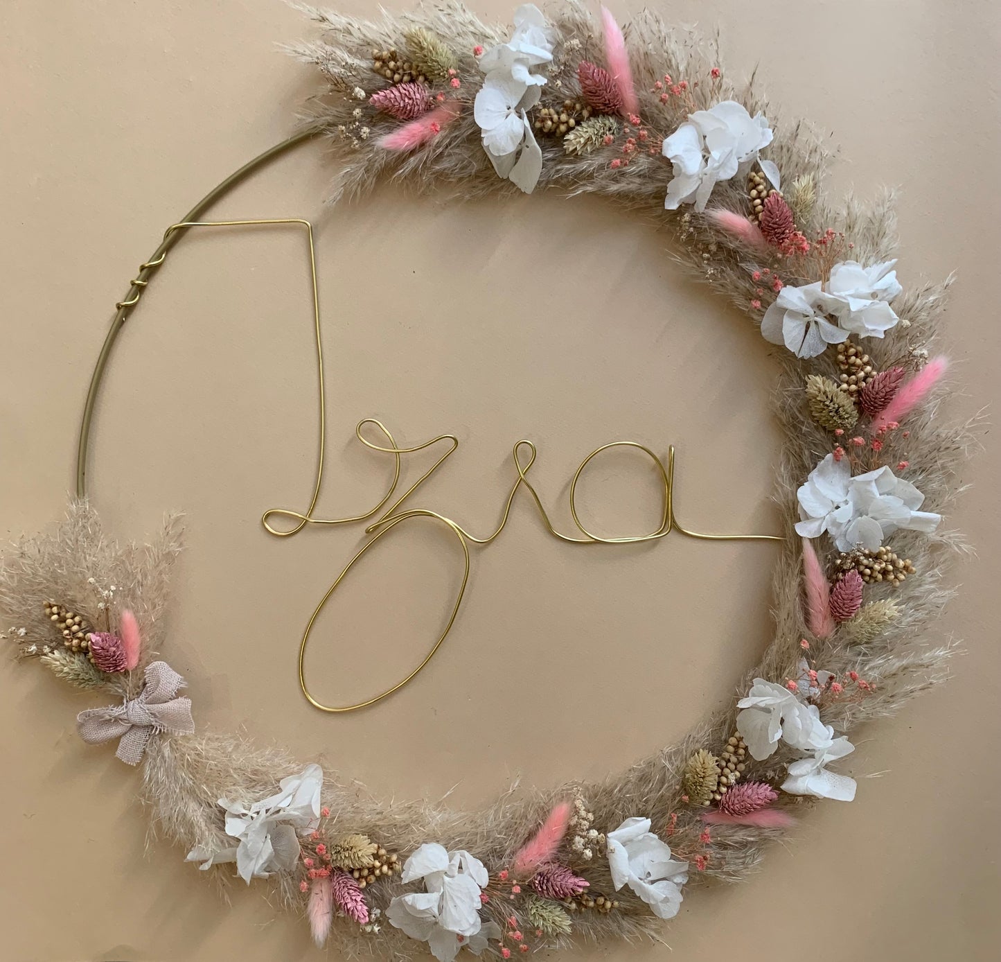 Couronne Izia fleurs séchées