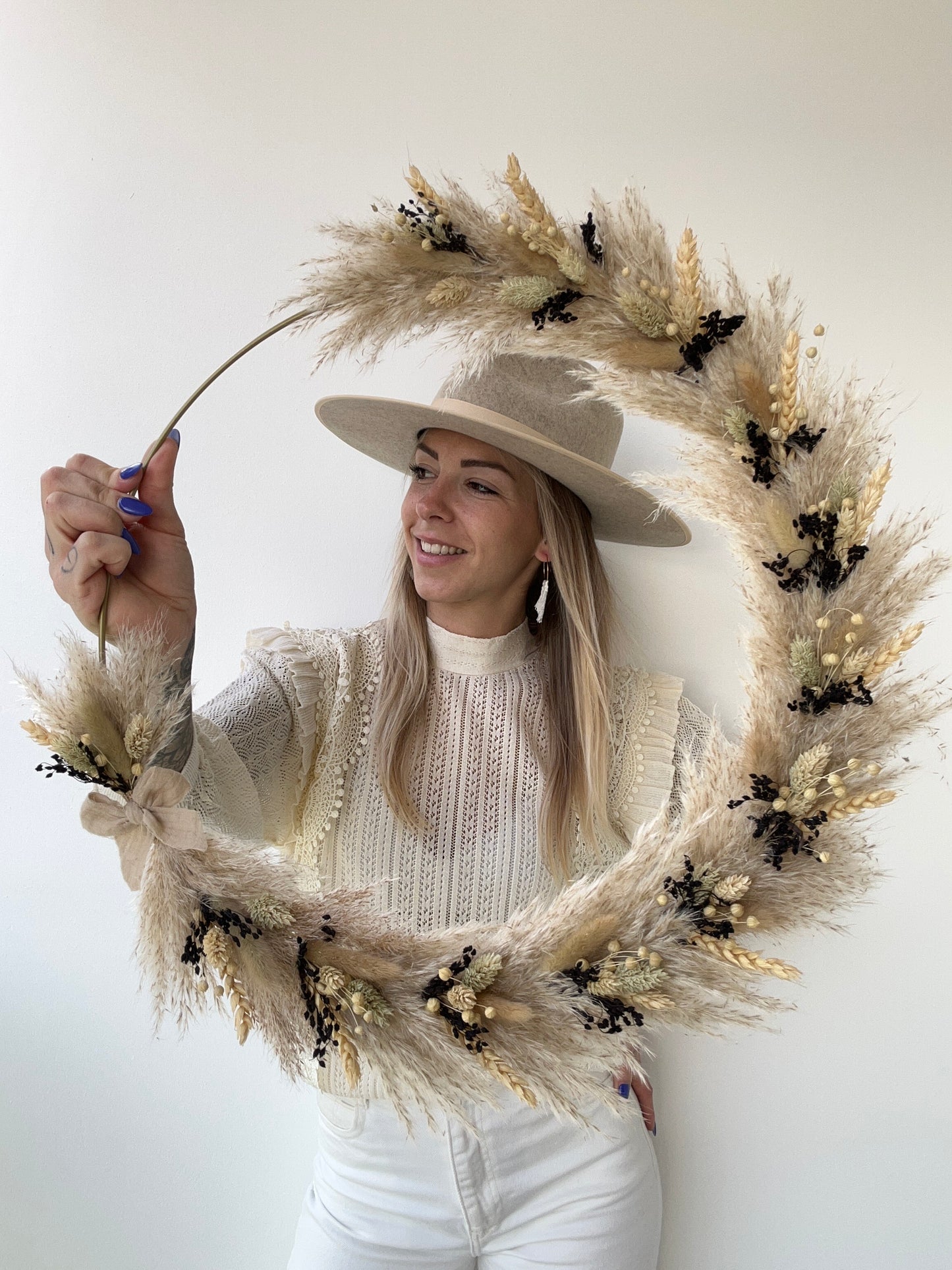 Couronne Luna fleurs séchées