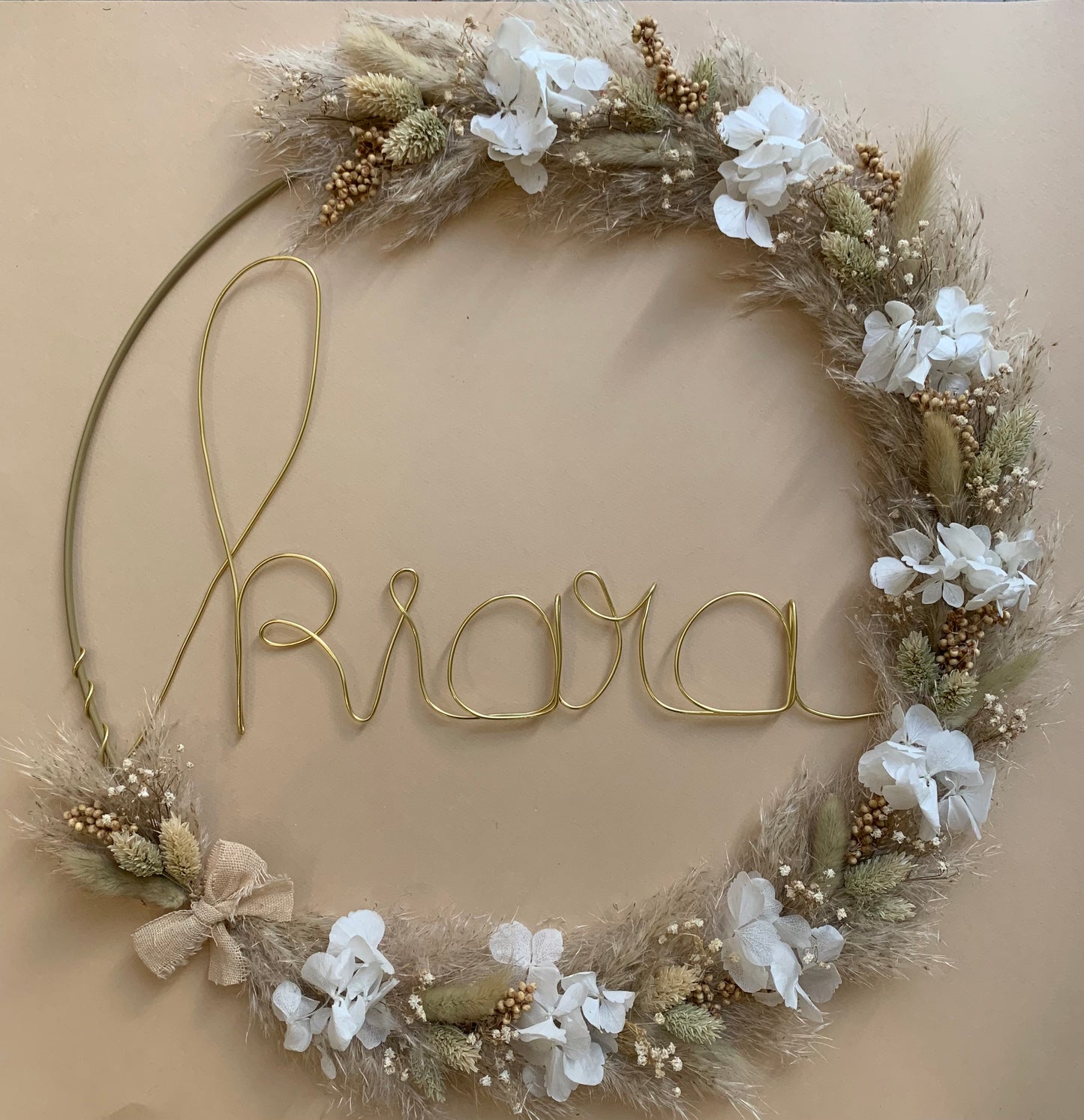 Couronne Kiara fleurs séchées